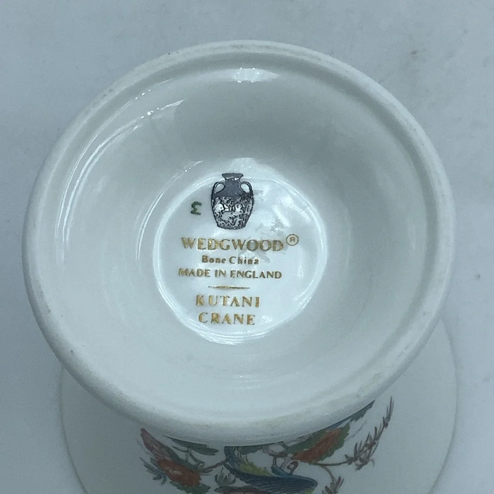 Wedgwood Kutani Crane English Bone China Small Vase